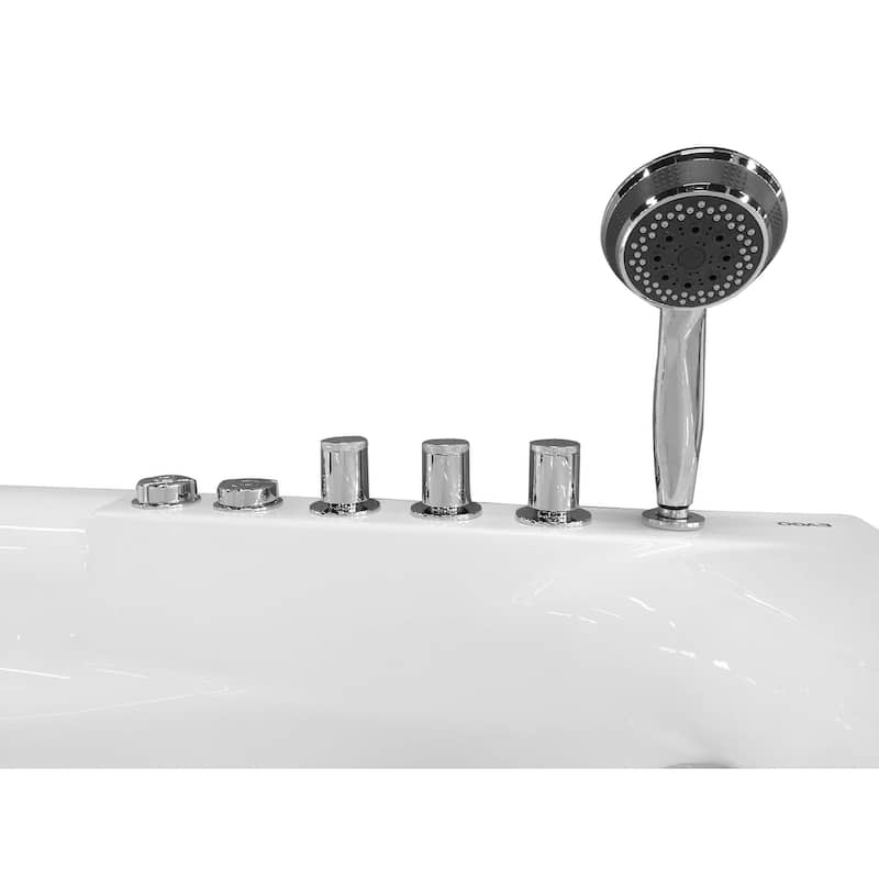 EAGO AM161-R White Acrylic 5-foot Whirlpool Bath Tub