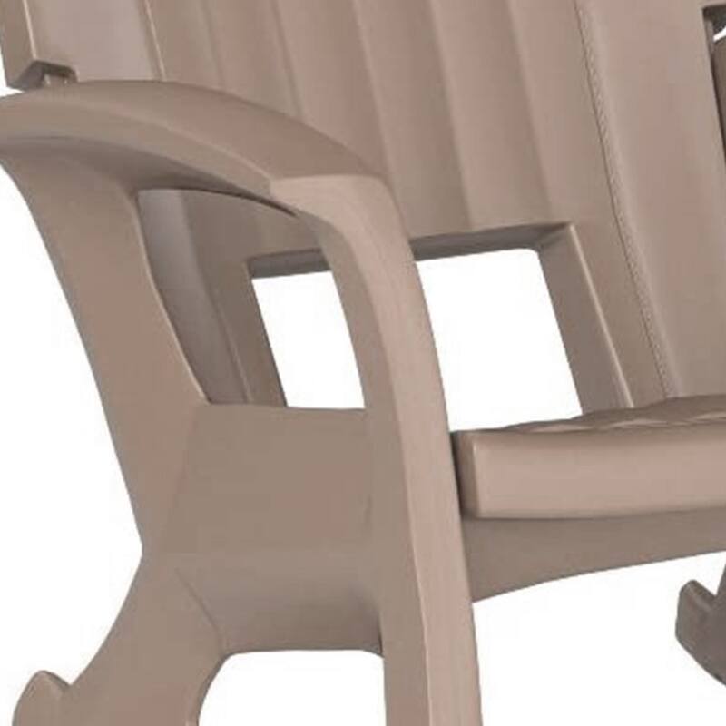 Semco Plastics Rockaway Heavy Duty All-Weather Outdoor Rocking Chair, Green - 26