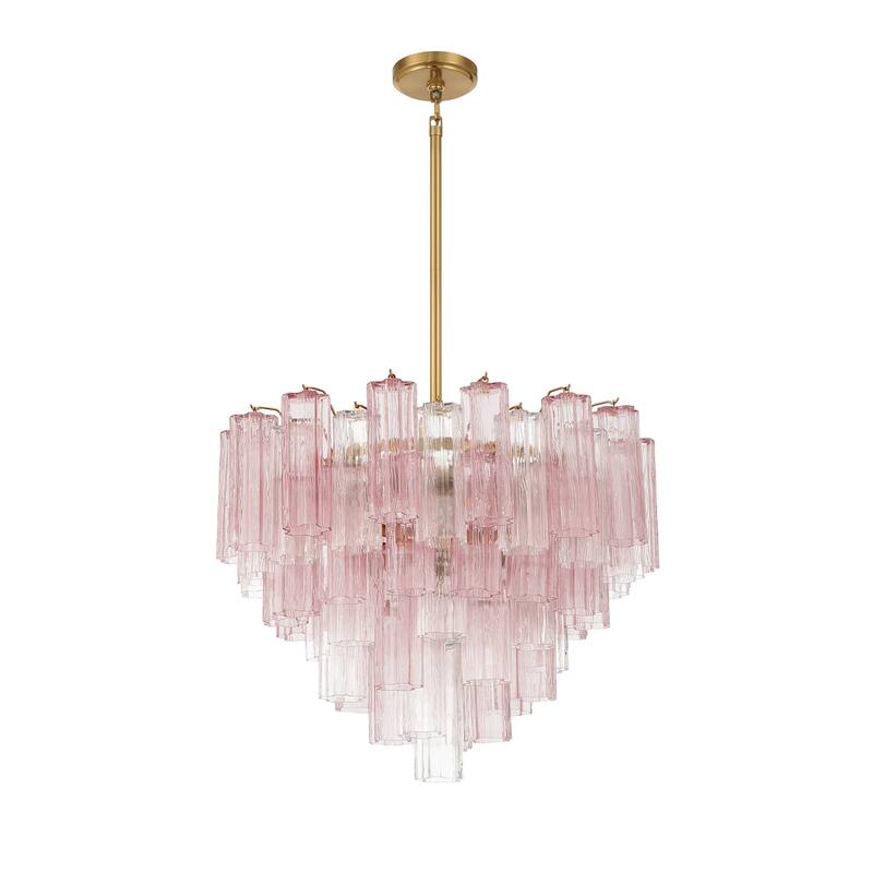 Crystorama Lighting Group ADD-312-SP Addis 12 Light 27" Wide