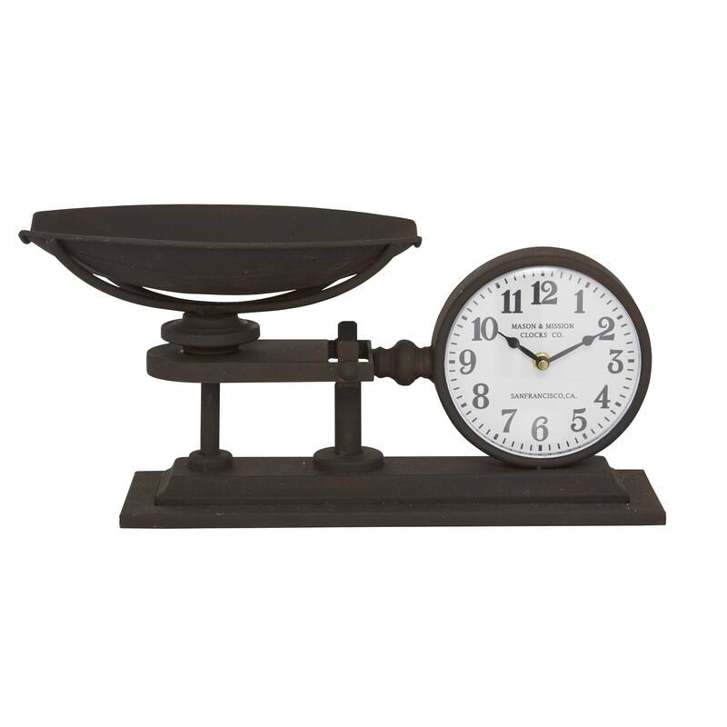 Metal Clock - Black - Roche River Decor - Black