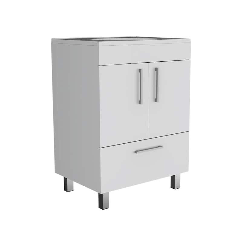 Single Bathroom Vanity for Bathroom,Easy To Assemble,White