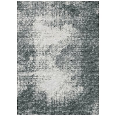 Indoor/Outdoor Rylee Modern Bordered Washable Rug
