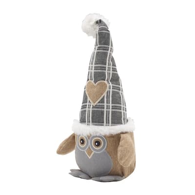 Elements Brown Owl Door Stopper, 12 Inch - N/A