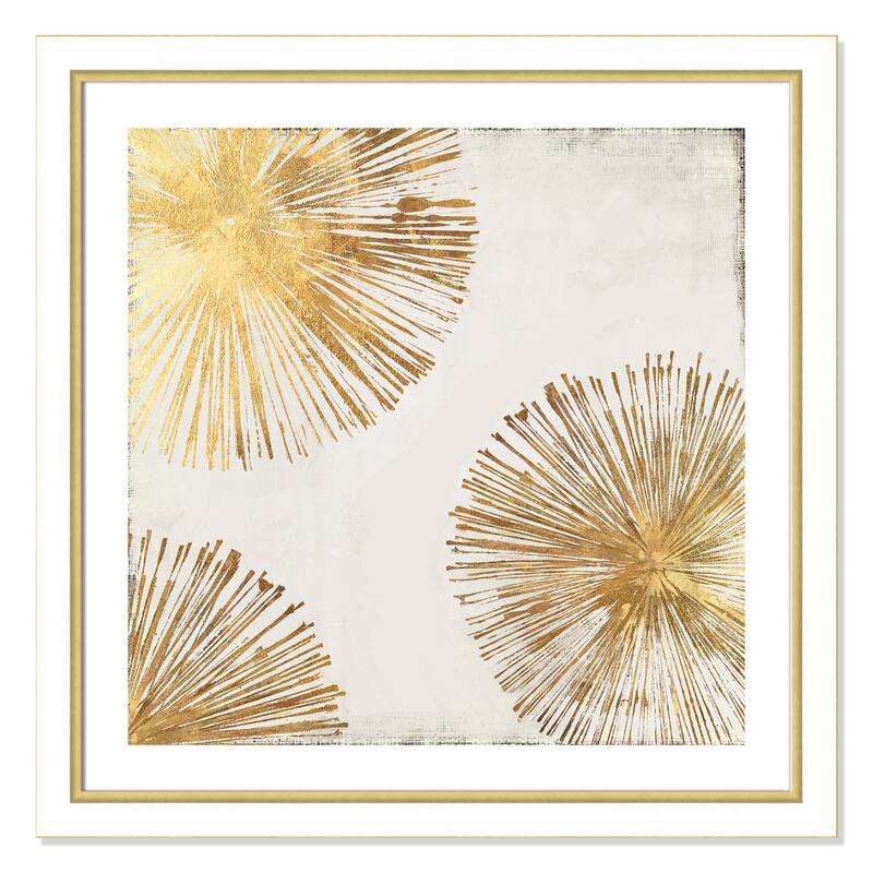 Gold Star II - 34.25 x 34.25 - White