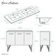 preview thumbnail 19 of 45, Swiss Madison Annecy 60" Double, Two Doors, One Drawer, Bathroom Vanity