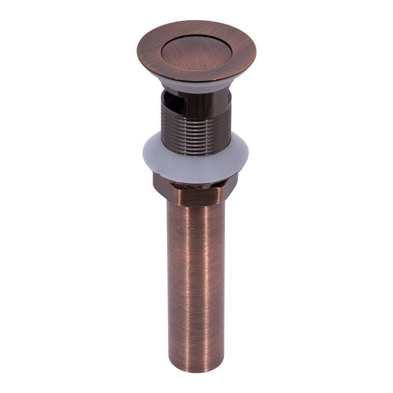 Pop-up Bathroom Sink Drain With Overflow - Antique Copper