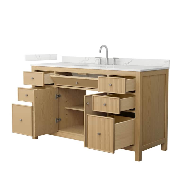 Wyndham Collection WCF9292-60S-QTZ-US3MXX Pendry 60" Free Standing