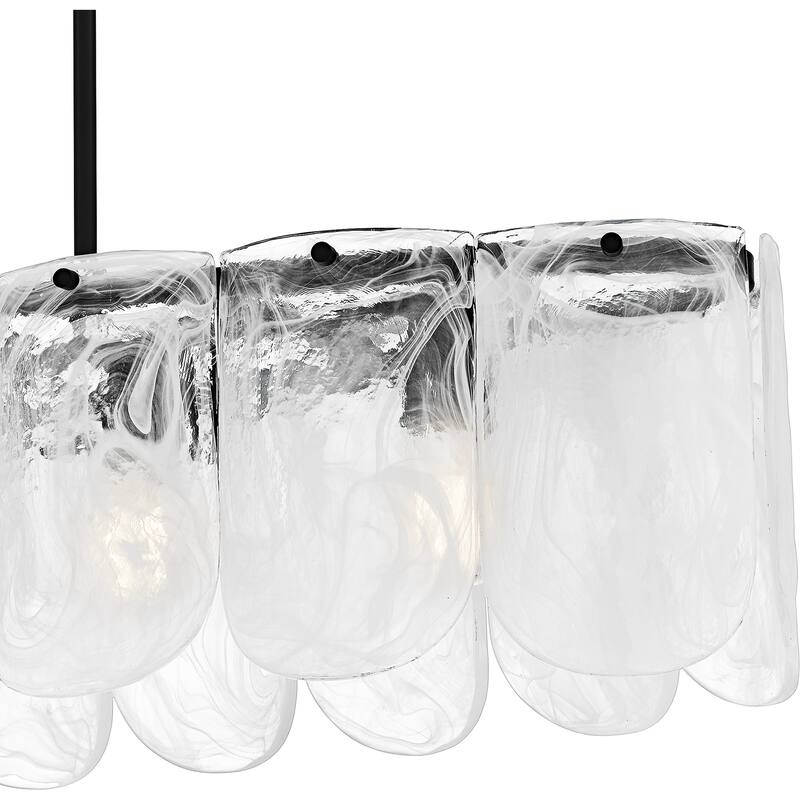 Cassidy 5-Light Matte Black Linear Chandelier
