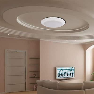 Tyler LED Flush Mount Ceiling light 7.25"D x 1.21"H - Matte White
