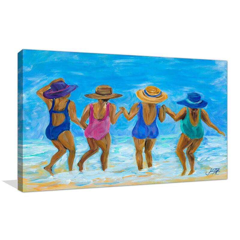 "Ladies on the Beach I" Print on Canvas