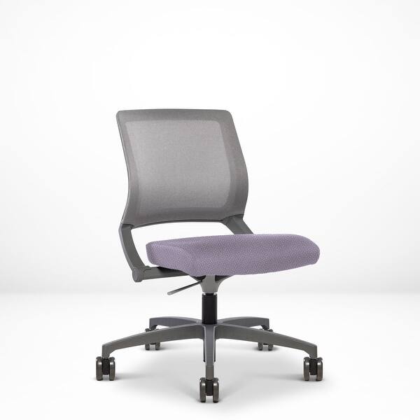 Via Seating Reset Armless Work Chair with Generous Recline, Integrated