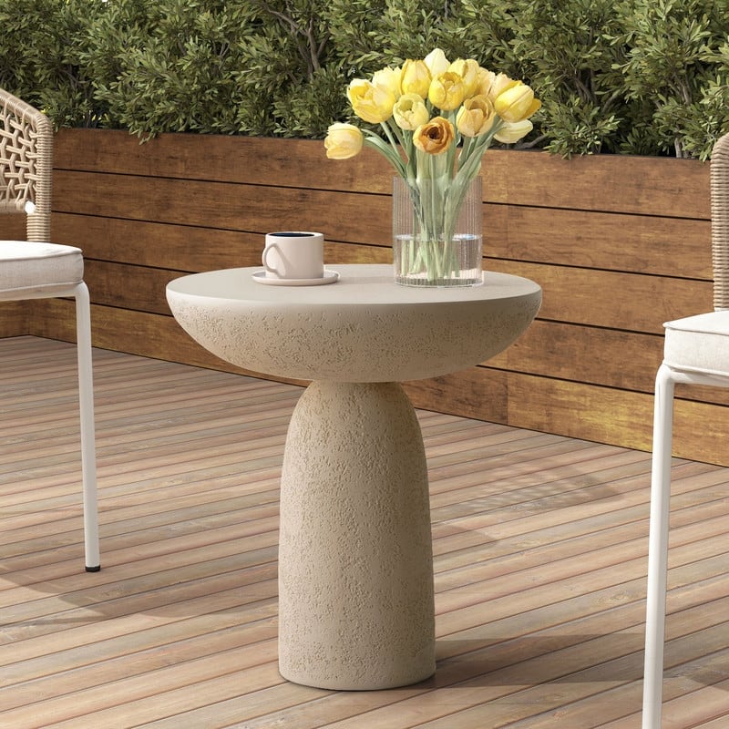 Round Side Table End Table