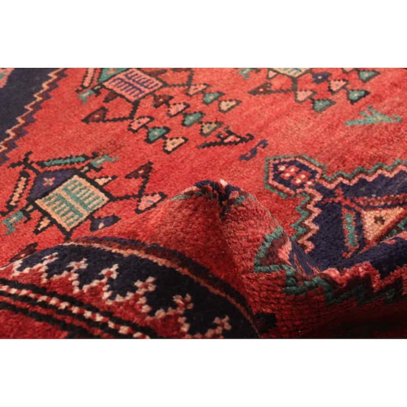 ECARPETGALLERY Hand-knotted Andelz Red Wool Rug - 2'11 x 6'0