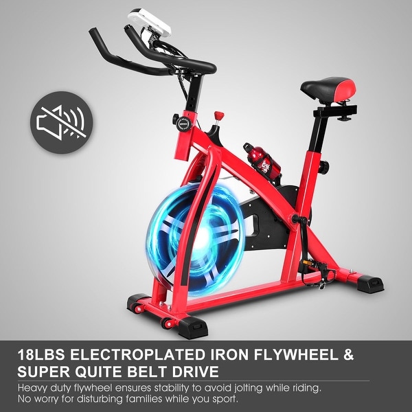 Costway Adjustable Exercise Bike Bicycle Cycling Cardio Fitness