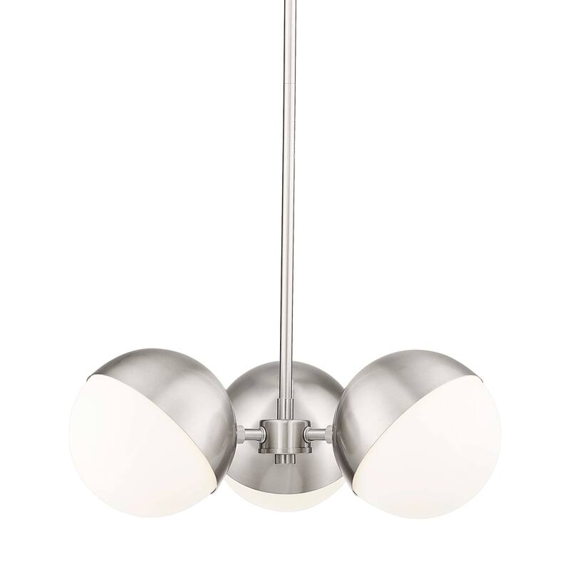 Z-Lite 7517-3 Realm Sphere 3 Light 18" Wide Chandelier - Brushed Nickel