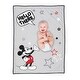preview thumbnail 2 of 4, Lambs & Ivy Disney Baby MICKEY MOUSE Picture Perfect Baby Blanket - Gray