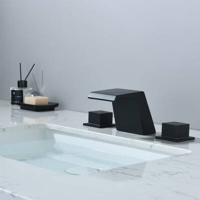 Rbrohant Double Handle Deck Mounted Roman Tub Faucet