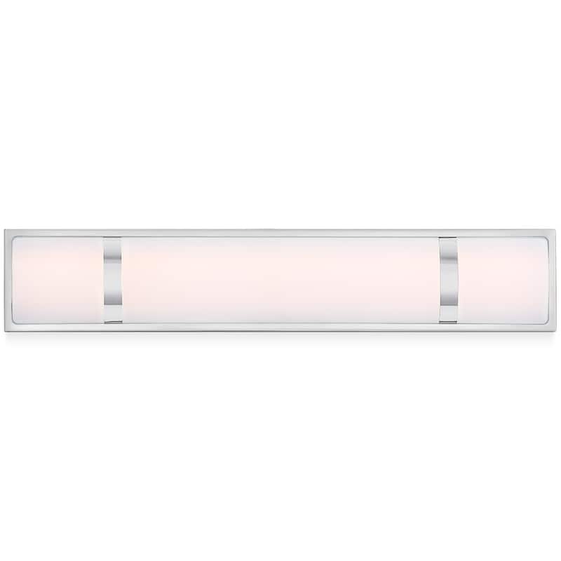 Brushed Nickel Modern/Contemporary LED Vanity Light Bar - 24"W