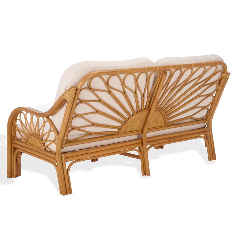 SAFAVIEH Couture Isaias Rattan Loveseat - 71"W x 36"D x 36"H