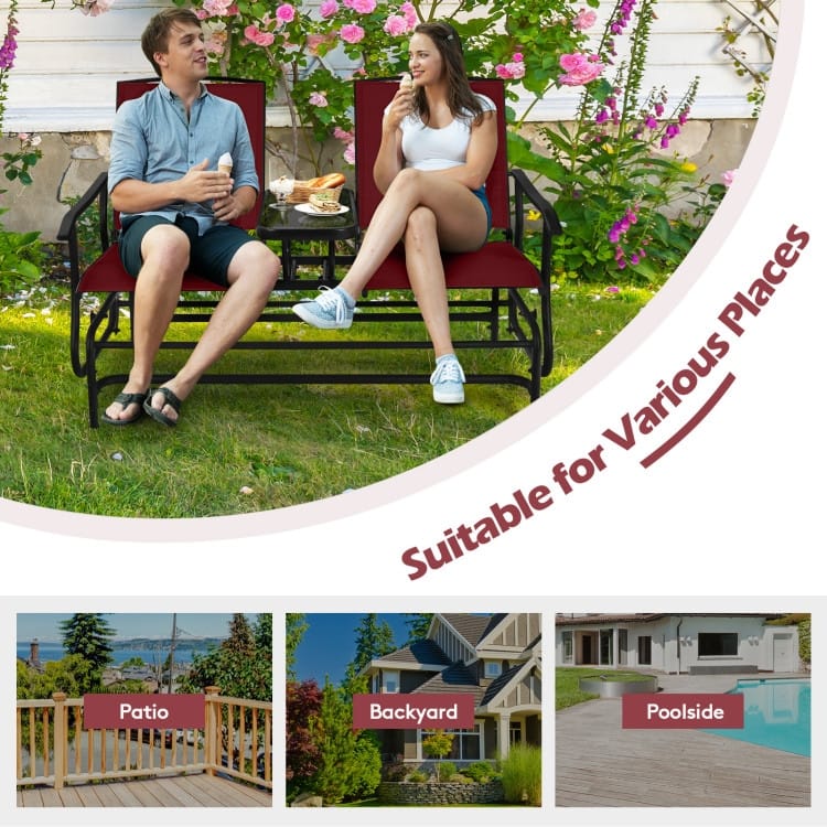 Comfortable 2-Person Loveseat for Patio and Garden - 57" x 28" x 38" (L x W x H)