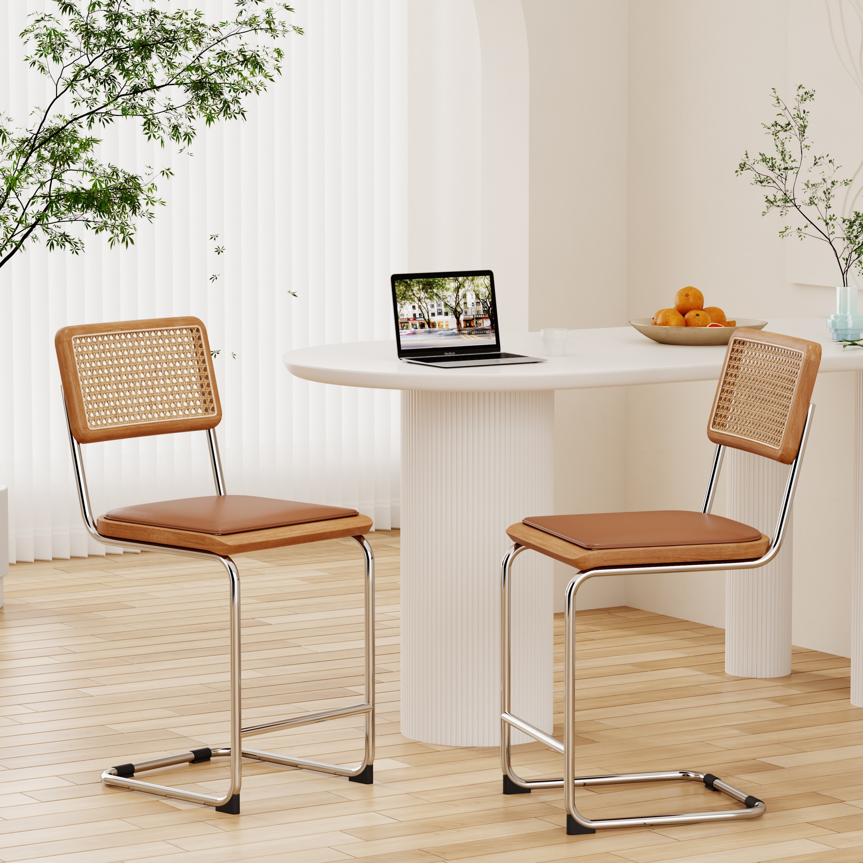 Leather kitchen deals dining chairs