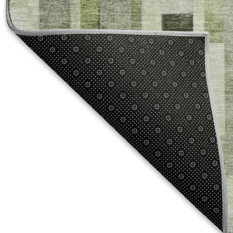 Premium Washable Super Soft Geo Stripe Mayfield Rug