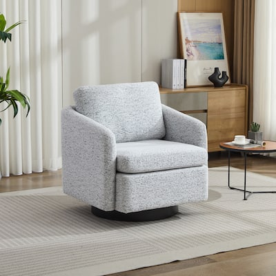 31.5"W 360 Degree Swivel Accent Single Sofa Chair