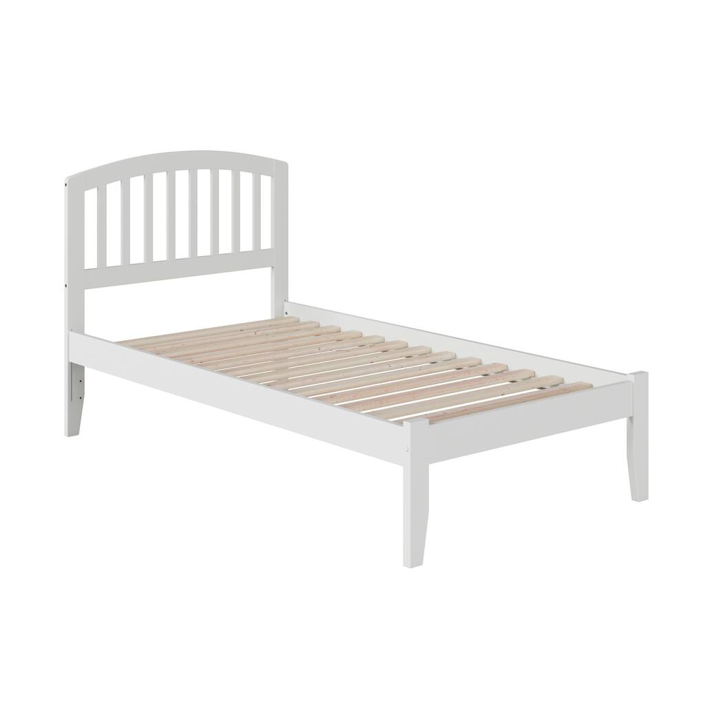Platform Bed - Sleek Bowed Design & Sturdy Slats - Bedroom Furniture