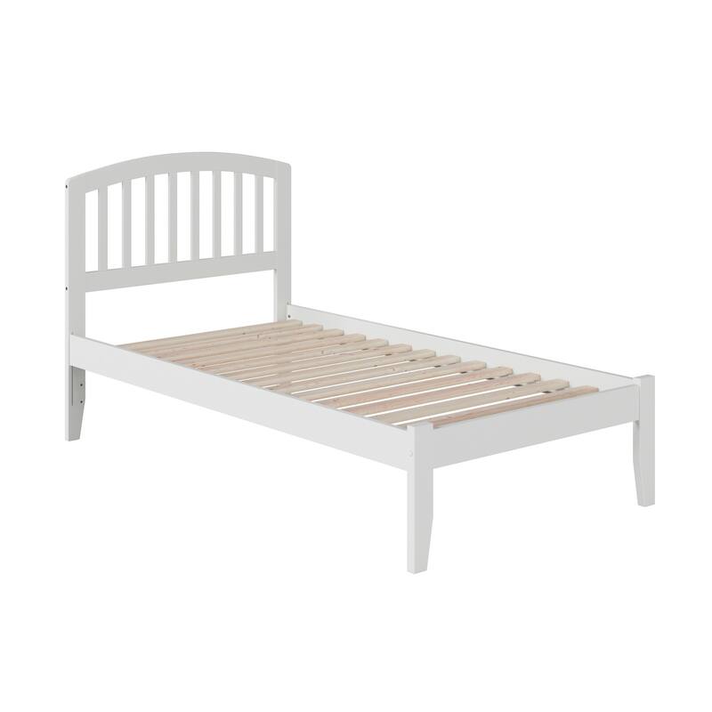 Platform Bed - Sleek Bowed Design & Sturdy Slats - Bedroom Furniture
