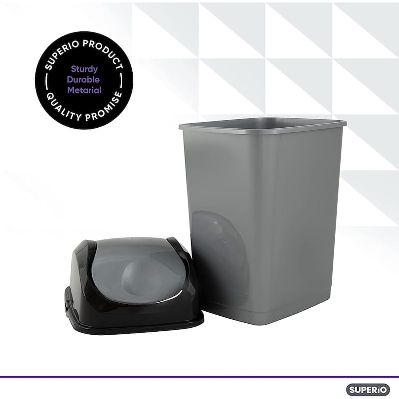 9 gal Slim Swing Trash Can