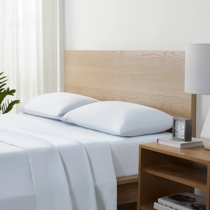 Serta Supersoft Washed Cooling Sheet Set, Includes Bedding Sheets and Pillowcases