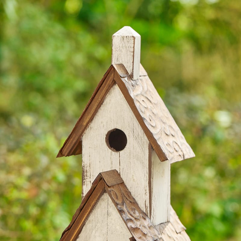 Glitzhome 24"H Extra-Large Farmhouse Rustic Wood Birdhouse