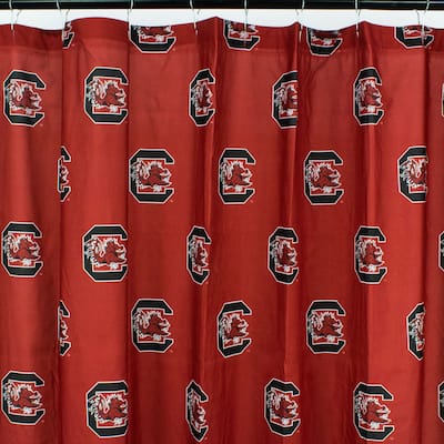 South Carolina Gamecocks Printed Shower Curtain Cover - 70" x 72"