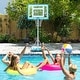 preview thumbnail 2 of 8, Gymax Pool Basketball Hoop w/32'' Shatterproof Backboard 3.1-4.1 FT