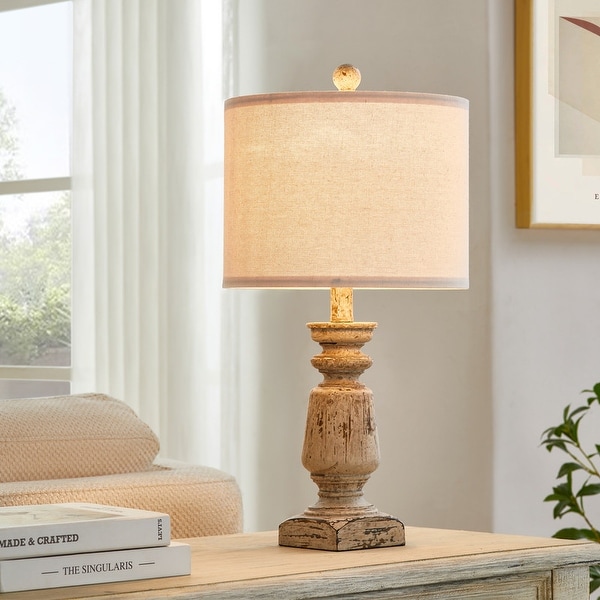 KAWOTI Set of 2 Farmhouse Table Lamps with USB Ports and Night L 並行輸入品 KAWOTI Touch Control Table Lamp Set with USB Ports (Set of 2) - On