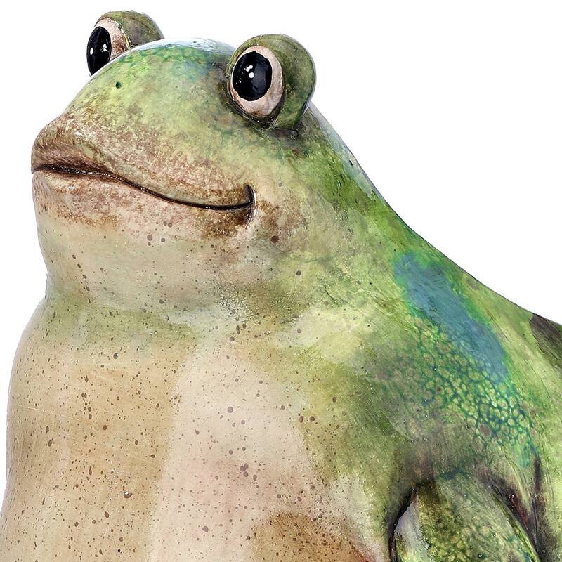 6.5" Terracotta Frog Planter