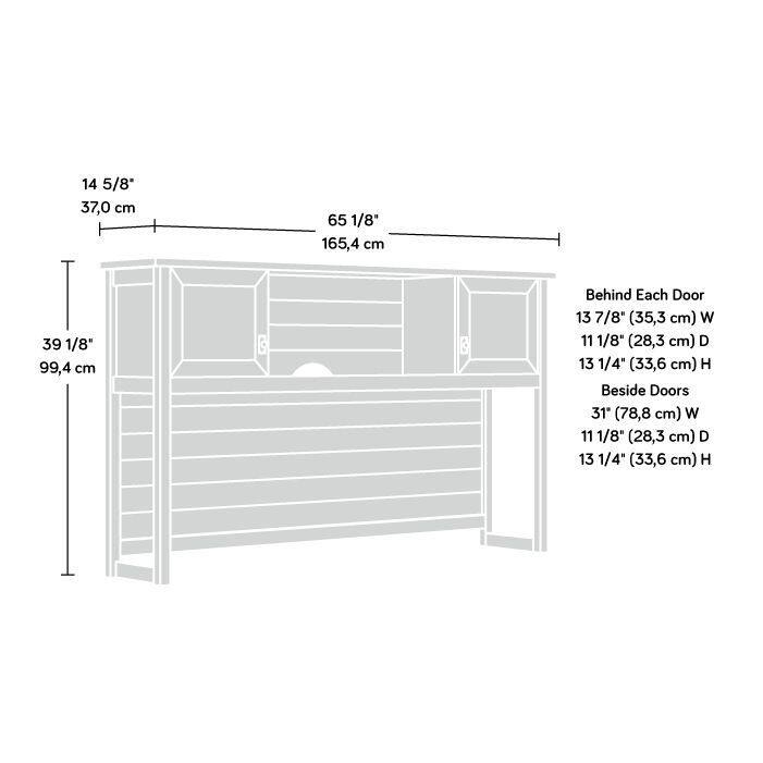 Cottage Road 66" Hutch Wh