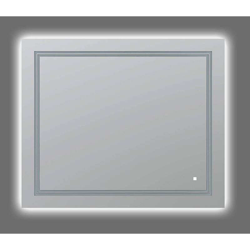 AQUADOM Soho Led Lighted Mirror for Bathroom Defogger, Backlit and Front-Lit