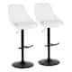 Option White Faux Leather/Black
