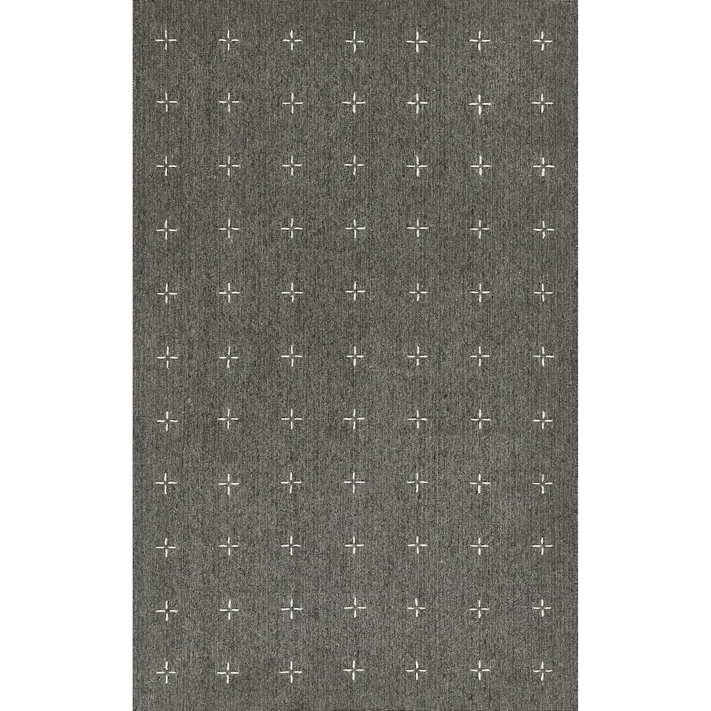 Momeni Oliver Geometric Wool and Polyester Hand Loomed Area Rug