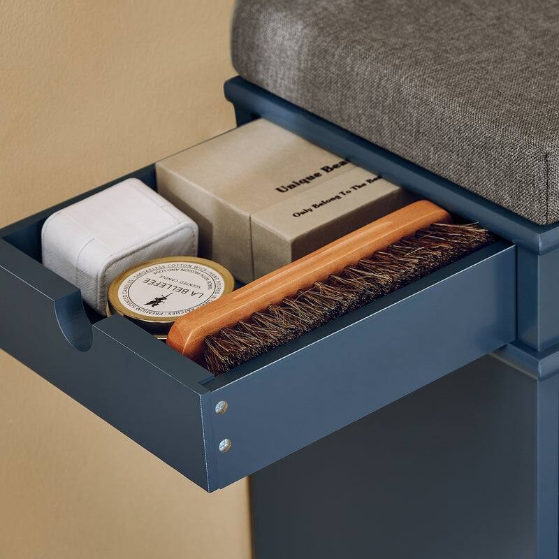 SoBuy FSR64-W, Hallway Shoe Bench Storage Cabinet With Flip-Drawer