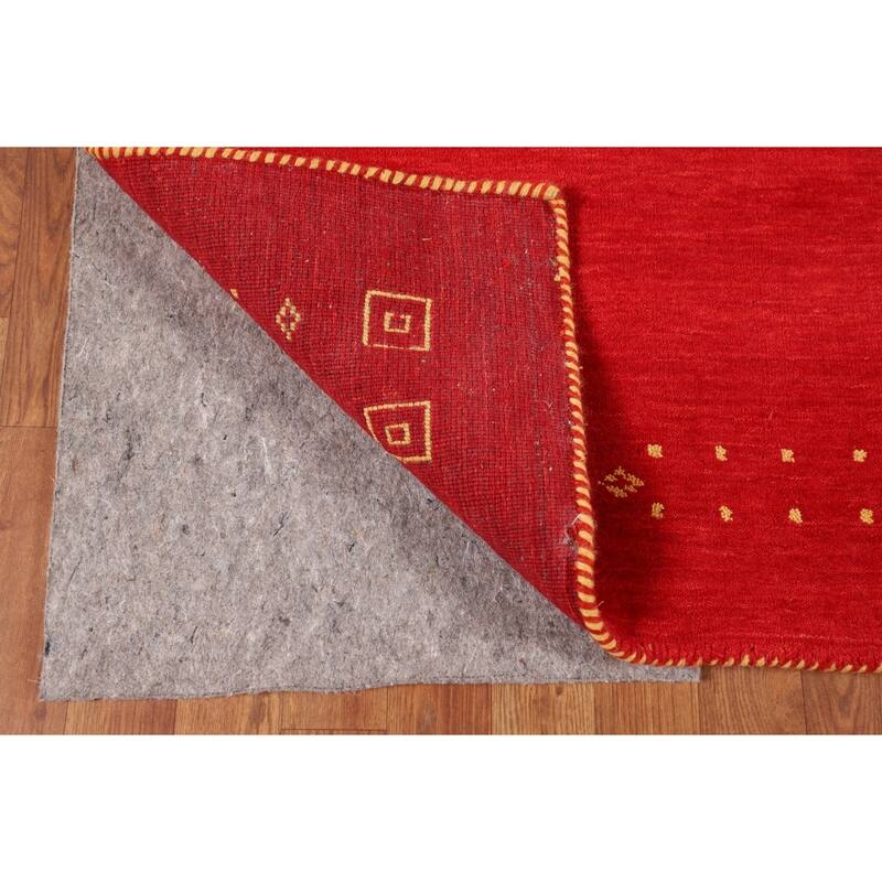 Tribal Gabbeh Indian Area Rug Handmade Contemporary Wool Carpet - 5'6"x 7'9"