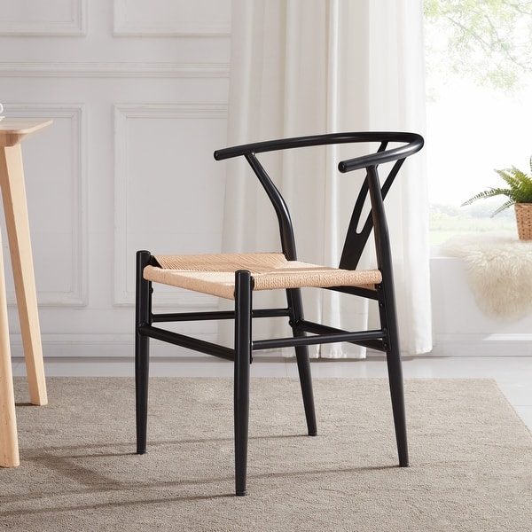 slide 2 of 15, BELLEZE Set of 2 Sorrento Weave Dining Chair, 5 Colors
