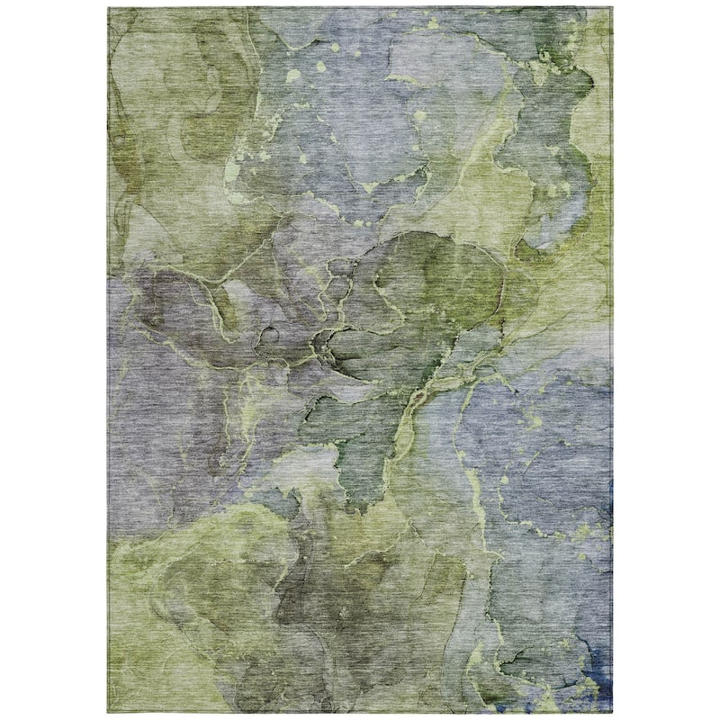 HomeRoots Abstract Transitional Rectangle Outdoor Rug