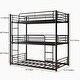 preview thumbnail 13 of 11, Black Twin Size Metal Platform Frame with Ladders