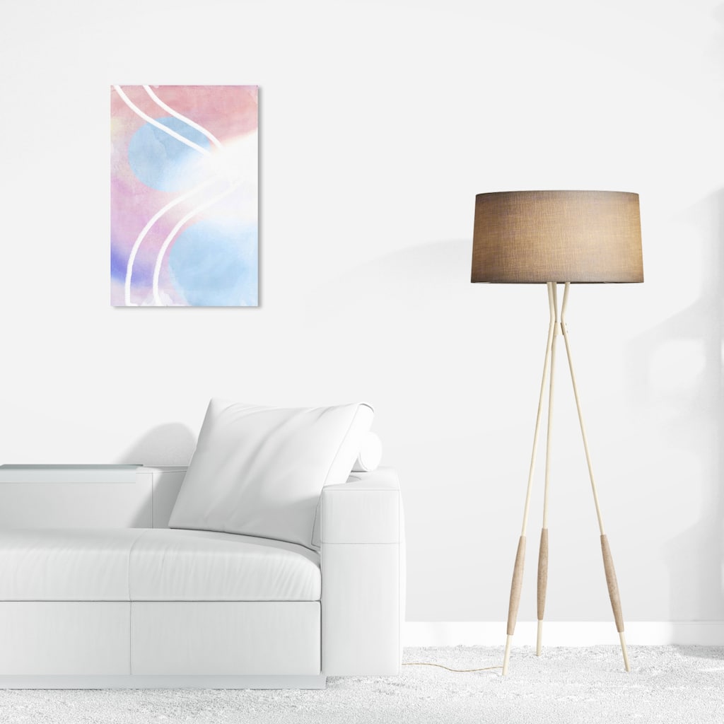 Wynwood Studio Canvas Abstract Pastel Vision abstract Blue and Light Blue Modern & Contemporary Wall Art Canvas Print