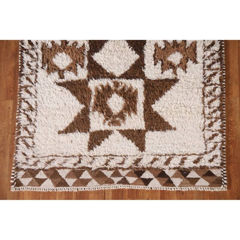 Plush Turkish Anatolian Oriental Runner Rug Hand-knotted Wool Carpet - 3'7"x 10'11"