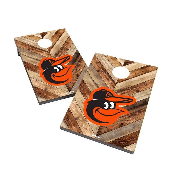 slide 2 of 5, Baltimore Orioles 2x4 MLB Cornhole Bag Toss Include Carry Case