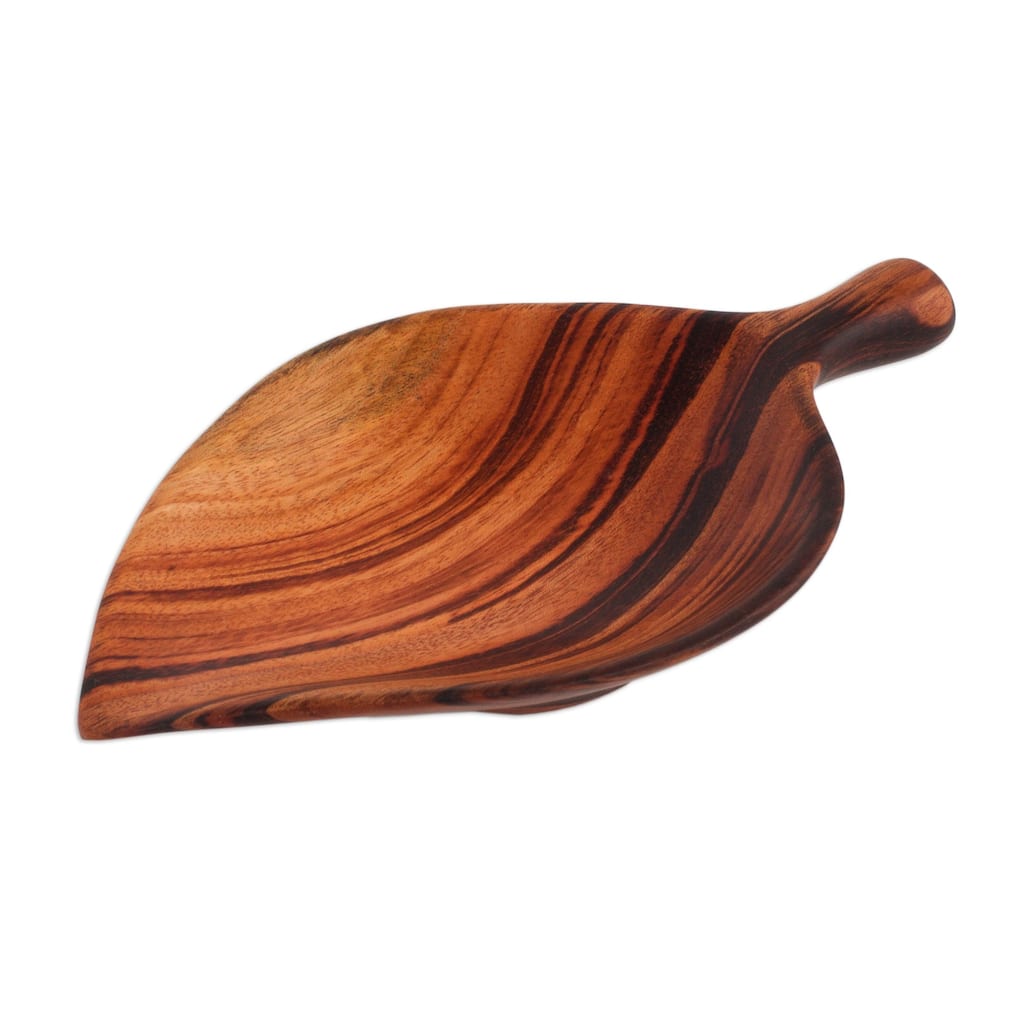 Handmade Wood appetizer bowl Jungle Delicacies (Guatemala) - N/A