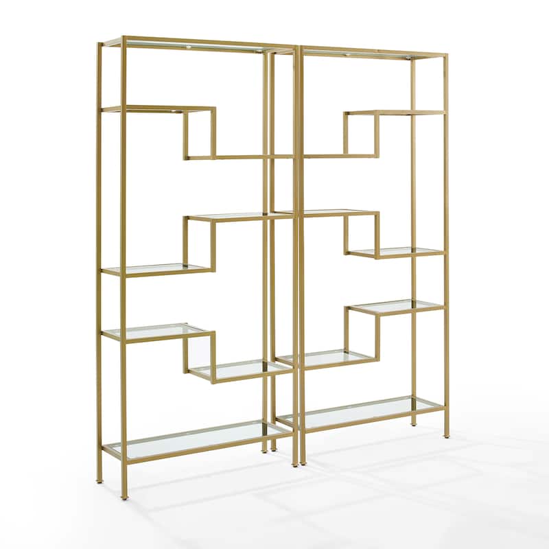 Crosley Sloane 2Pc Etagere Set - 12.5"x69.5"x78"